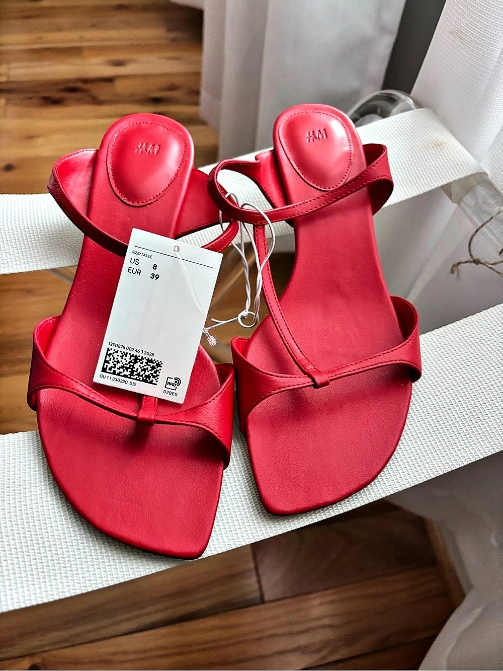 H&M Red Strappy Heels EU 39 NWT
